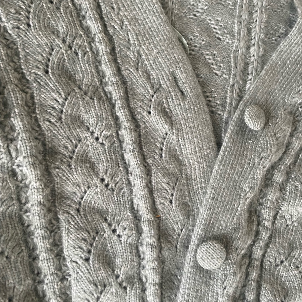 Sage Knit Button Down Sweater - image 2